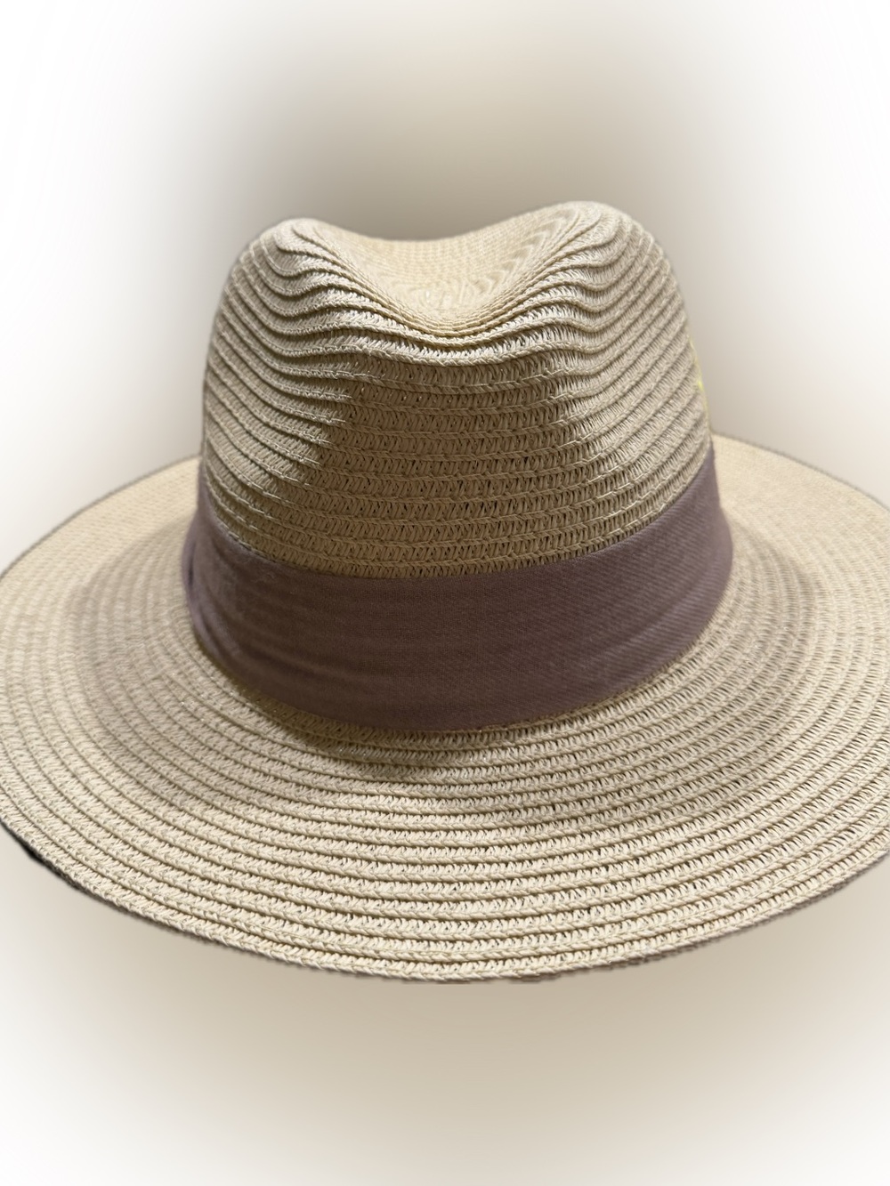 Kendall & Kylie Cream Straw Fedora with Light Pink Band - Picture 3 of 7